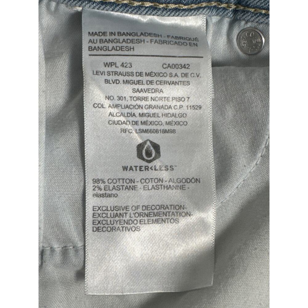 Denizen Levi's Womens Mid Rise Light Wash Jean Shorts Size 6/28 - Picture 5 of 9